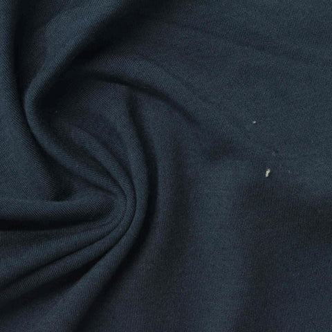 Modal Stretch Interlock Knit Fabric, 300 gsm, 180 cm — Navy