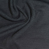Slub Polyester Cotton Stretch Jersey Knit Fabric, 210 gsm, 156 cm — Grey — photo 2