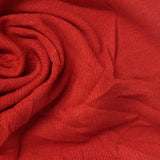 Polyester Viscose Stretch Rib Knit Fabric, 250 gsm, 110 cm — Red — photo 2
