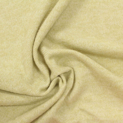 Light Yellow Marl Chunky Knit, Poly-Viscose, 217 gsm