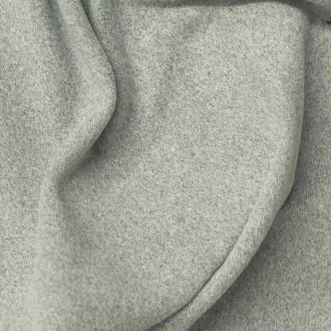 Grey Heather Rib Knit, Polyester, 260 gsm
