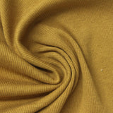 Cotton Stretch Rib Knit Fabric, 174 gsm, 130 cm — Khaki — photo 2