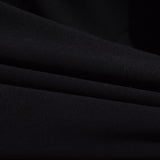 Polyester Stretch Woven Fabric, 200 gsm, 155 cm — Black — photo 2