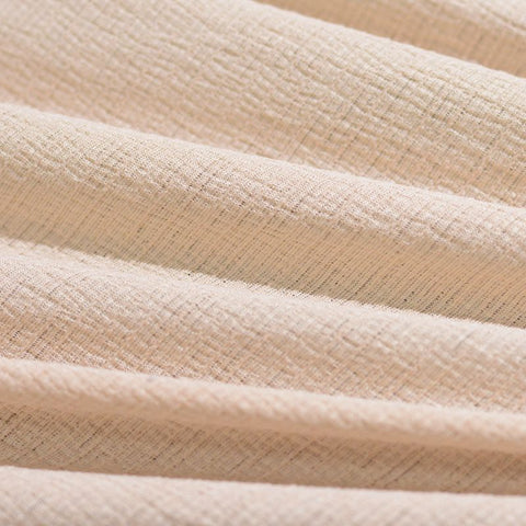 Slub 100% Polyester Knit Fabric, 140 gsm, 143 cm — Beige