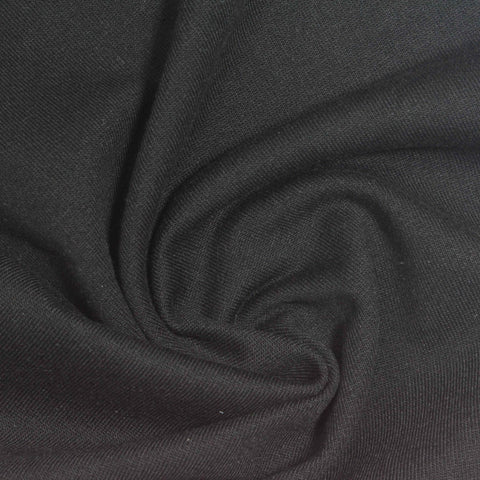Black French Terry, Cotton-Poly