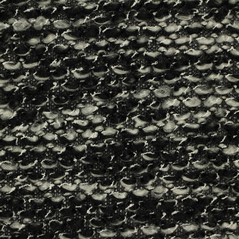 Black Marl Chunky Knit, Poly-Acrylic, 290 gsm