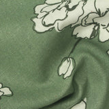 White Leaves Woven, Viscose-Cotton — photo 2