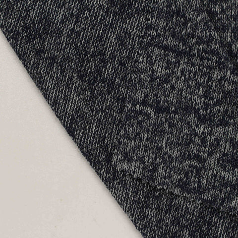 Dark Grey Marl Chunky Knit, Viscose, 180 gsm