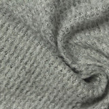 Dark Grey Marl Waffle Knit, Polyester — photo 2