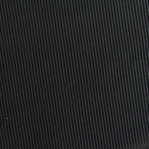 Polyester Stretch Corduroy Fabric, 280 gsm, 150 cm — Black