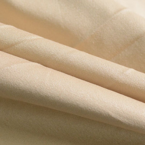 Cotton Stretch Sateen Fabric, 300 gsm, 110 cm — Beige