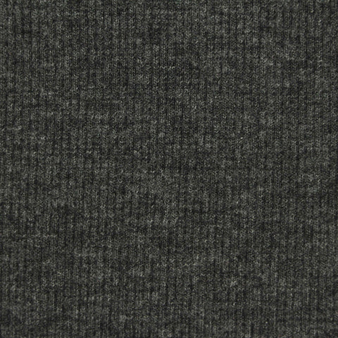Charcoal Heather Rib Knit, Viscose