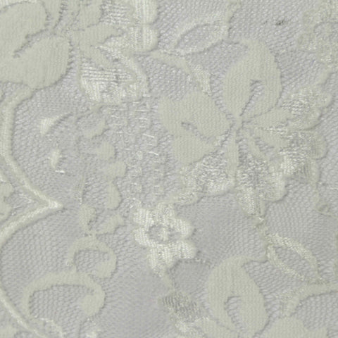 Off-White Floral Lace, Nylon, 150 cm