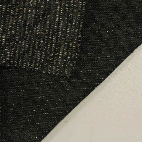 Black Marl Chunky Knit, Poly-Viscose, 235 gsm
