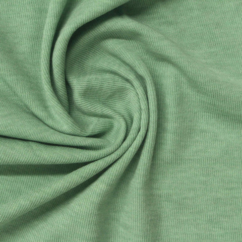 Tencel Lyocell Acrylic Blend Stretch Rib Knit Fabric, 190 gsm, 160 cm — Green, ref EF-270773