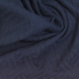 Dark Blue Tone-on-Tone Chevron Jersey Knit, Cotton — photo 2
