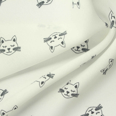 Black Cat Linen-Look, Polyester