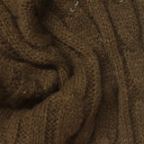 Jacquard 100% Polyester Pointelle Knit Fabric, 380 gsm, 150 cm — Brown — photo 2