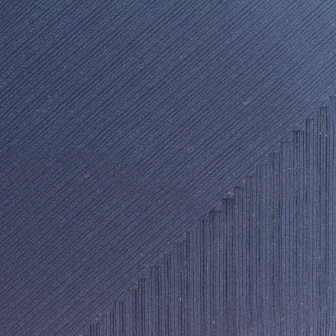 Polyester Stretch Rib Fabric, 250 gsm, 150 cm — Navy