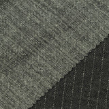 White Vertical-Pinstripe Interlock Knit, Viscose-Poly — photo 2
