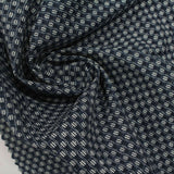 Jacquard 100% Cotton Poplin Fabric, 112 gsm, 145 cm — Navy — photo 2