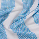 Blue Vertical-Stripe Jacquard, Poly-Viscose — photo 2
