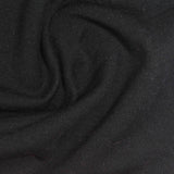 Brushed Polyester Viscose Stretch French Terry Fabric, 245 gsm — Black — photo 2