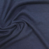 Cotton Polyester Stretch Rib Knit Fabric, 141 gsm, 180 cm — Navy — photo 2