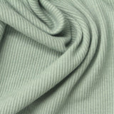 Cotton Polyester Stretch Rib Knit Fabric, 270 gsm, 145 cm — Green — photo 2