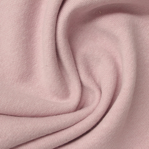 Cotton Polyester French Terry Fabric, 270 gsm, 170 cm — Pink