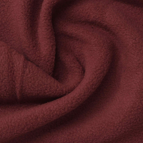 100% Polyester Fleece Fabric, 235 gsm, 168 cm — Red
