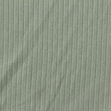 Viscose Stretch Rib Knit Fabric, 240 gsm, 140 cm — Green — photo 2