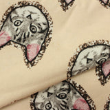 Grey Animal Print French Terry, Cotton — photo 2