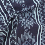 Navy Stripes Bengaline, Viscose-Nylon — photo 2