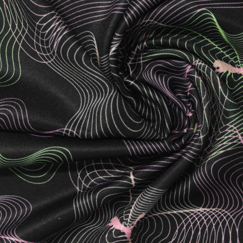 Pink Lines Knit, Polyester