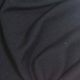 Polyester Viscose Stretch French Terry Fabric, 250 gsm, 150 cm — Black — photo 2