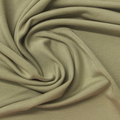 Tencel Lyocell Stretch Jersey Knit Fabric, 220 gsm, 160 cm — Khaki