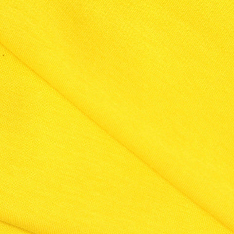 Polyester Cotton Stretch Velvet Fabric, 360 gsm, 180 cm — Yellow