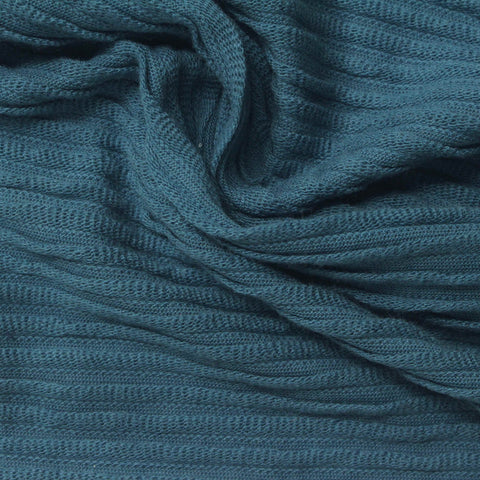 Striped 100% Cotton Jersey Knit Fabric, 200 gsm, 160 cm — Blue