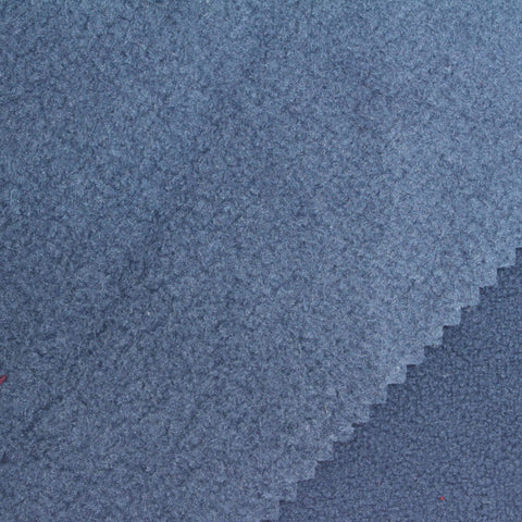 100% Polyester Fleece Fabric, 345 gsm, 154 cm — Navy