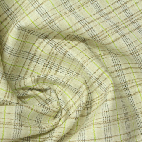 Green Vertical-Stripe Woven, Poly-Viscose
