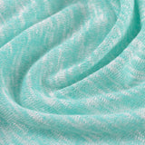 Light Blue Marl Jersey Knit, Viscose-Poly — photo 2