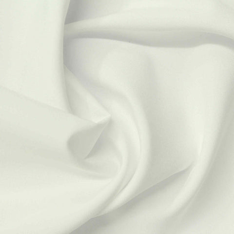 Polyester Stretch Woven Fabric, 130 gsm, 150 cm — White
