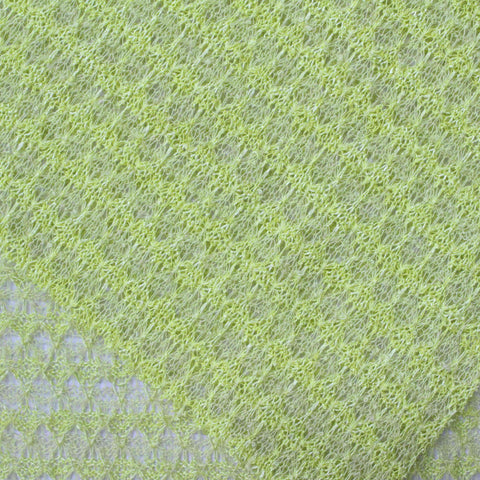 Lime Openwork Chunky Knit, Polyester