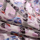 Red Geometric-Diamond Jacquard, Poly-Cotton — photo 2