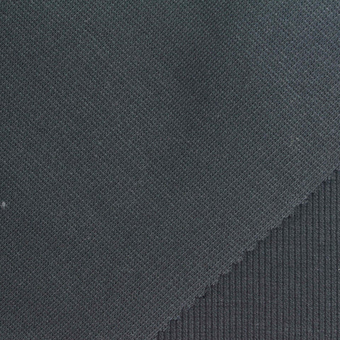 Charcoal Rib Knit, Cotton