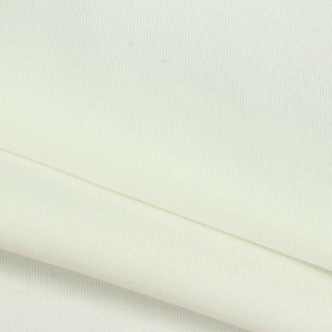 Polyester Cotton Scuba Knit Fabric, 300 gsm, 175 cm — White, ref EF-271363