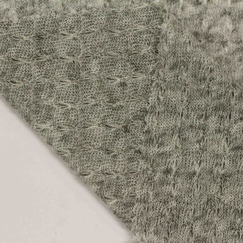 Heathered Grey Marl Jacquard, Poly-Linen