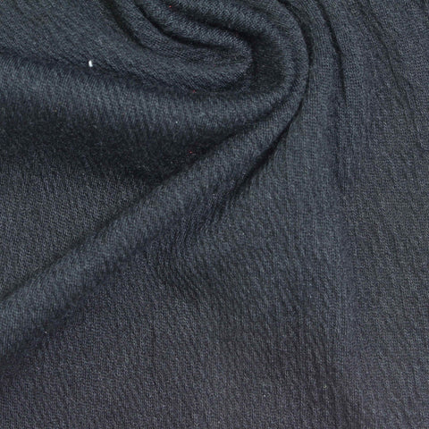 Dark Grey Marl Crepe, Polyester, 180 gsm