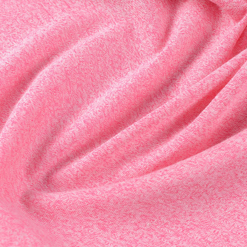 Pink Marl Knit, Poly-Viscose, 135 gsm